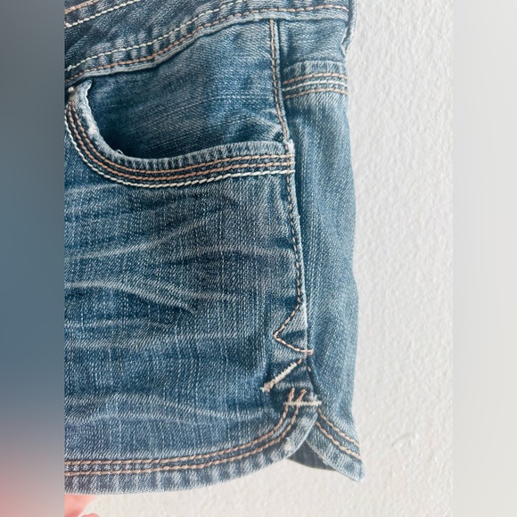 Guess Medium/Dark Blue Denim Short Shorts - Picture 8 of 15